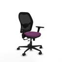 Jorquera traslack malla negra similpiel morado brazos 3D base nailon  ruedas 65mm nailon