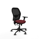 Jorquera traslack malla negra similpiel granate brazos 3D base nailon  ruedas 65mm engomada