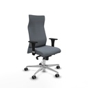 Albacete dirección sincro bali gris brazos 1D cromados base aluminio ruedas 65 engomadas