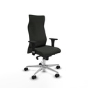 Albacete dirección sincro bali negro brazos 1D cromados base aluminio ruedas 65 nailon