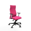 Albacete dirección sincro similpiel rosa brazos 1D blancos base nailon ruedas 65 engomadas