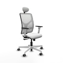 Motilla sincro malla blanca bali blanco brazos blancos base blanca cabecero fijo ruedas 65mm engomadas