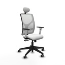 Motilla sincro malla blanca bali blanco brazos blancos base piramidal cabecero fijo ruedas 65mm engomadas