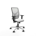 Motilla sincro malla blanca bali blanco brazos 1D base aluminio  ruedas 65mm engomadas