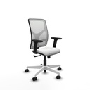 Motilla sincro malla blanca bali blanco brazos 2D base blanca  ruedas 65mm nailon