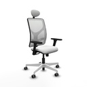 Motilla sincro malla blanca bali blanco brazos 3D base blanca cabecero fijo ruedas 65mm engomadas