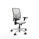 Motilla sincro malla blanca bali blanco brazos 3D base blanca  ruedas 65mm nailon