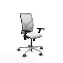 Motilla sincro malla blanca bali blanco brazos 3D base aluminio  ruedas 65mm engomadas