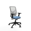 Motilla sincro malla blanca bali azul cielo brazos 2D base piramidal  ruedas 65mm engomadas