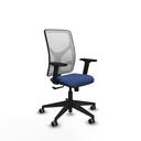 Motilla sincro malla blanca bali azul marino brazos 2D base piramidal  ruedas 65mm engomadas