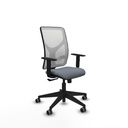 Motilla sincro malla blanca bali gris brazos 1D base piramidal  ruedas 65mm engomadas
