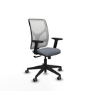 Motilla sincro malla blanca bali gris brazos 2D base piramidal  ruedas 65mm engomadas