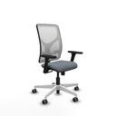 Motilla sincro malla blanca bali gris brazos 3D base blanca  ruedas 65mm engomadas