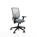 Motilla sincro malla blanca bali gris brazos 3D base piramidal  ruedas 65mm engomadas