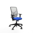 Motilla sincro malla blanca bali azul brazos 1D base piramidal  ruedas 65mm engomadas