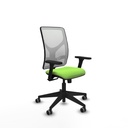 Motilla sincro malla blanca bali pistacho brazos 3D base piramidal  ruedas 65mm engomadas