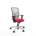 Motilla sincro malla blanca bali rojo brazos 1D base blanca  ruedas 65mm engomadas