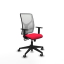 Motilla sincro malla blanca bali rojo brazos 1D base piramidal  ruedas 65mm engomadas