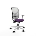 Motilla sincro malla blanca bali morado brazos blancos base blanca  ruedas 65mm nailon