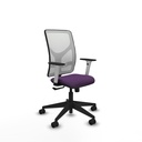 Motilla sincro malla blanca bali morado brazos blancos base piramidal  ruedas 65mm nailon