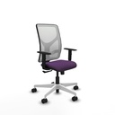 Motilla sincro malla blanca bali morado brazos 1D base blanca  ruedas 65mm nailon