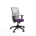 Motilla sincro malla blanca bali morado brazos 1D base piramidal  ruedas 65mm engomadas