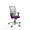 Motilla sincro malla blanca bali morado brazos 1D base aluminio  ruedas 65mm engomadas