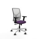 Motilla sincro malla blanca bali morado brazos 2D base blanca  ruedas 65mm engomadas