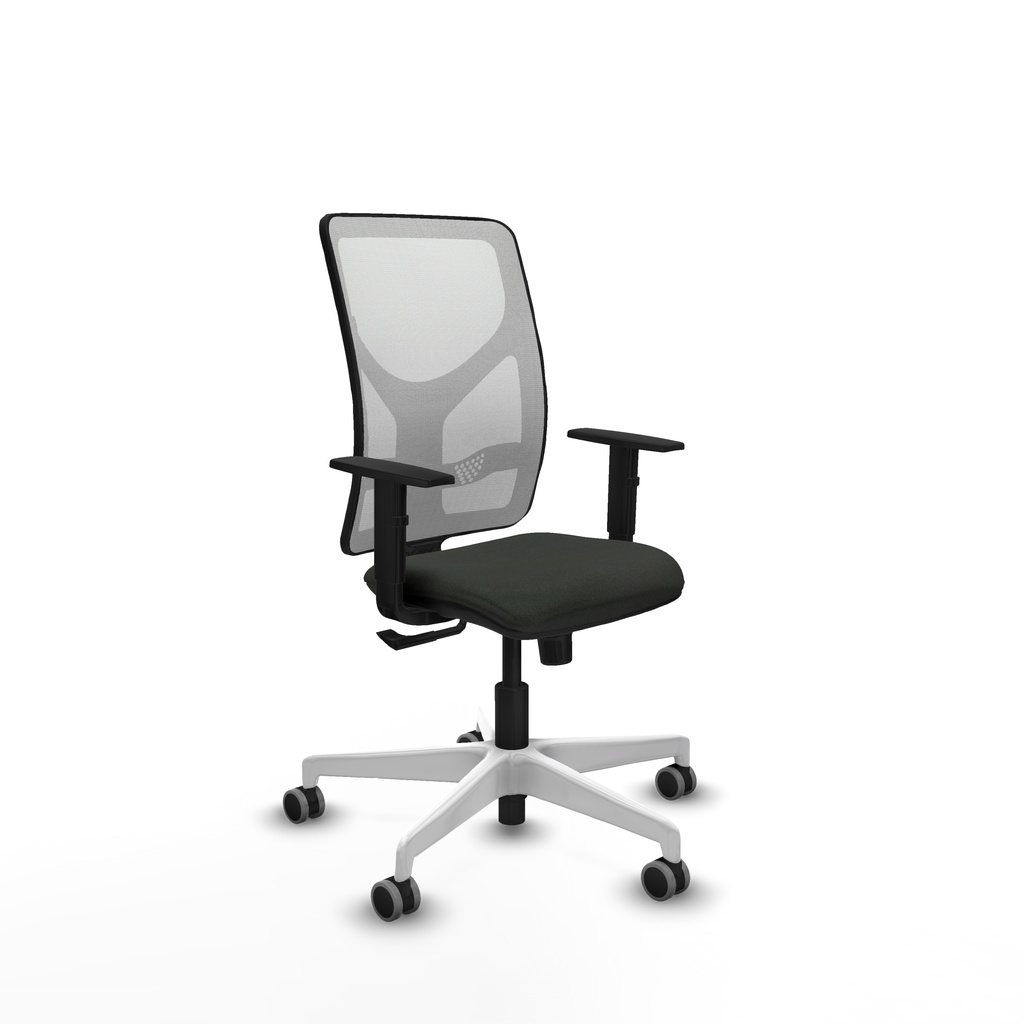 Motilla sincro malla blanca bali negro brazos 1D base blanca  ruedas 65mm engomadas