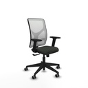 Motilla sincro malla blanca bali negro brazos 2D base piramidal  ruedas 65mm engomadas