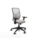 Motilla sincro malla blanca similpiel blanco brazos 3D base piramidal  ruedas 65mm engomadas