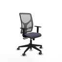 Motilla sincro malla gris bali gris oscuro brazos 1D base piramidal  ruedas 65mm engomadas