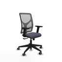 Motilla sincro malla gris bali gris oscuro brazos 2D base piramidal  ruedas 65mm engomadas